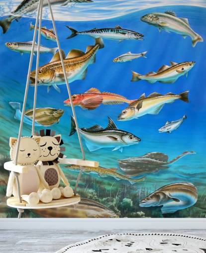Fisk Art Baggrund Fisk Art Baggrund