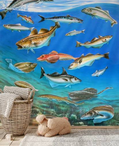 Fisk Art Baggrund Fisk Art Baggrund