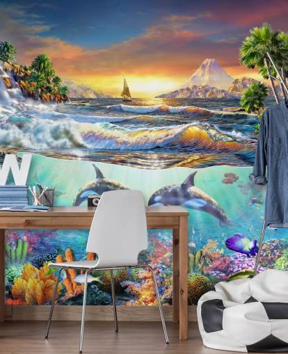 Sea Life Killer Walvissen Behang