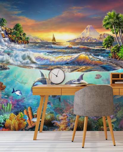 Papel de Parede Sea Life Killer Whales Papel de Parede Sea Life Killer Whales