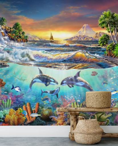 Fondo de pantalla de ballenas asesinas