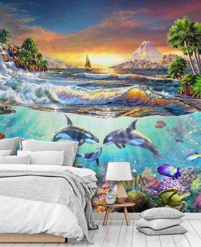 Fondo de pantalla de ballenas asesinas