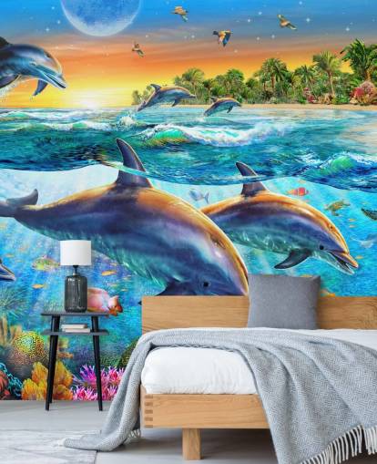 Dolphin and Sealife Wallpaper