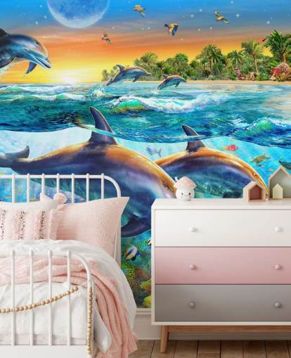 Dolphin and Sealife Wallpaper