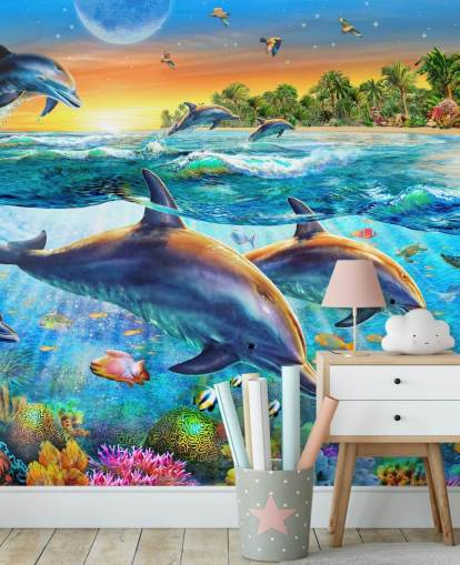 Dolphin og Sealife Bakgrunn