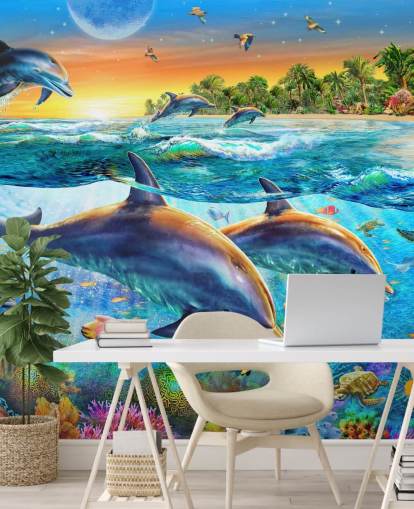 Dolphin and Sealife Wallpaper