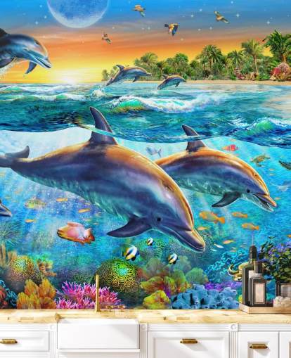 Dolphin and Sealife Wallpaper