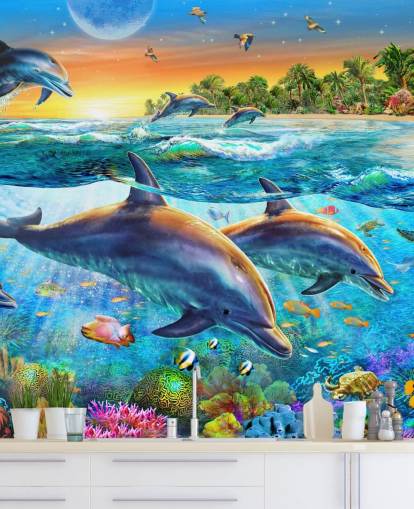Dolphin and Sealife Wallpaper Dolphin and Sealife Wallpaper