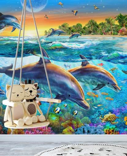 Dolphin og Sealife Bakgrunn