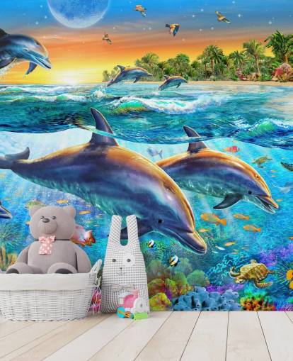Dolphin and Sealife Wallpaper
