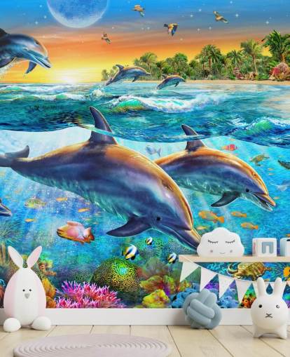 Dolphin og Sealife Bakgrunn