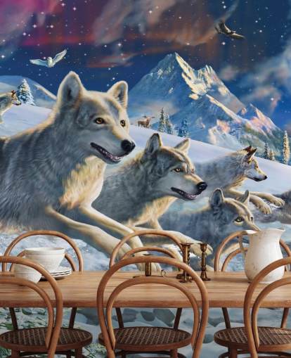 Wolves Racing behang