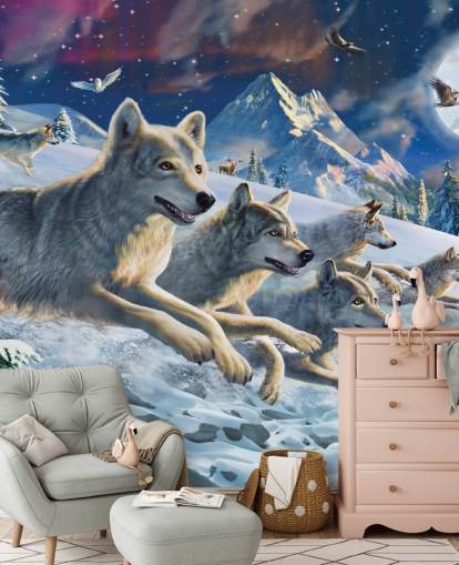 Wolves Racing Papel de parede