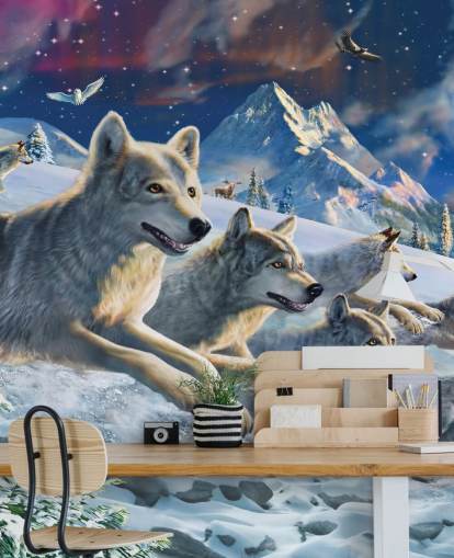 Wolves Racing Wallpaper