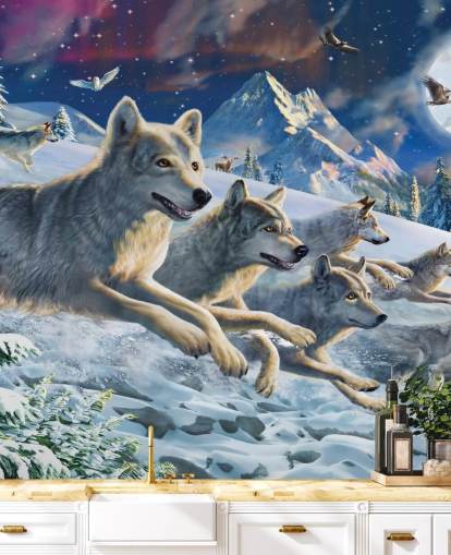 Wolves Racing Wallpaper