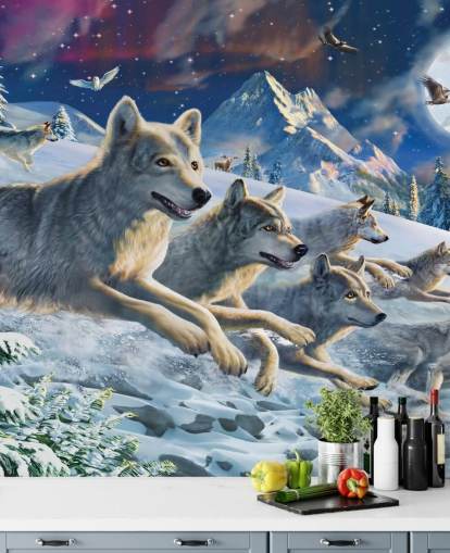 Wölfe Rennen Hintergrundbild Wölfe Rennen Hintergrundbild