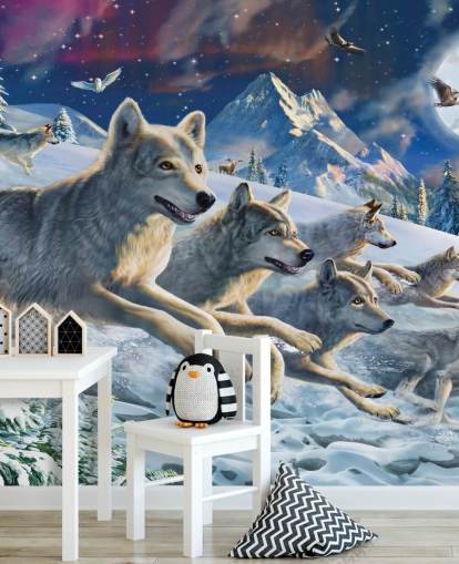 Wolves Racing behang