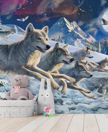 Wolves Racing Papel de parede