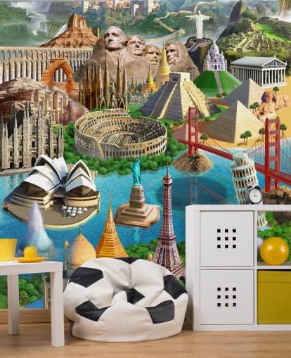 Papel pintado World Wonders