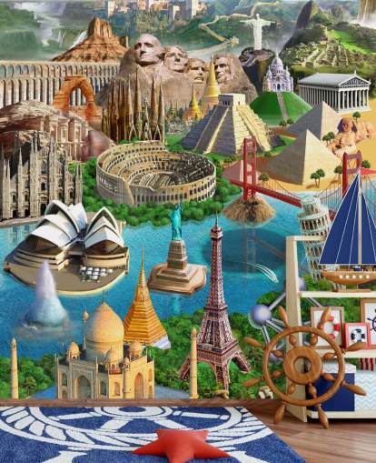 Papier peint World Wonders