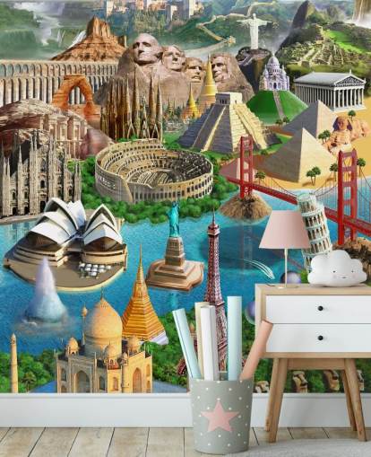 Papier peint World Wonders
