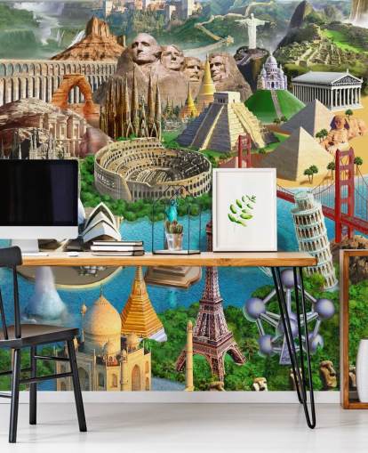 Papel pintado World Wonders
