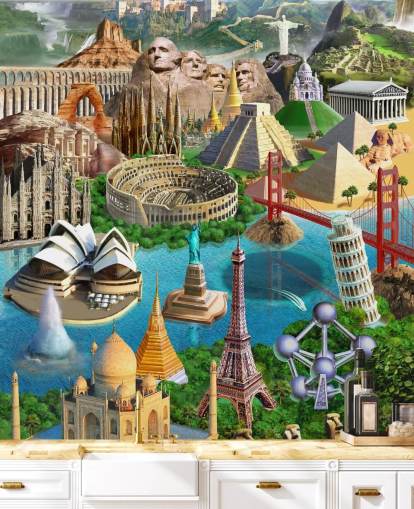Papel pintado World Wonders