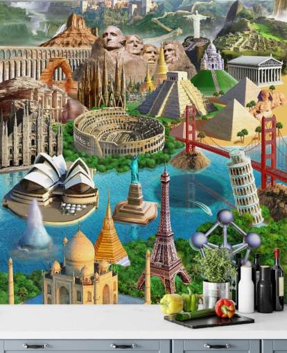 Papel pintado World Wonders