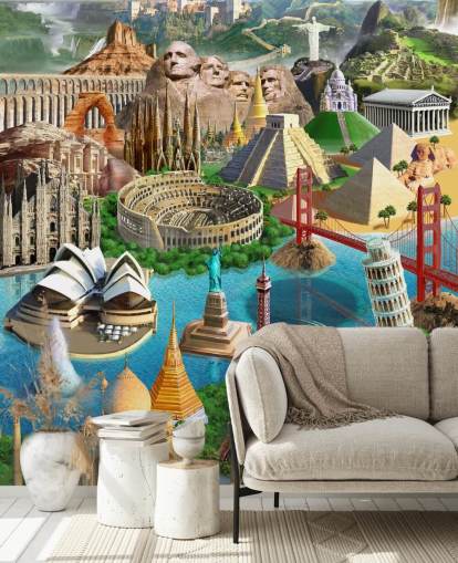 Papel pintado World Wonders
