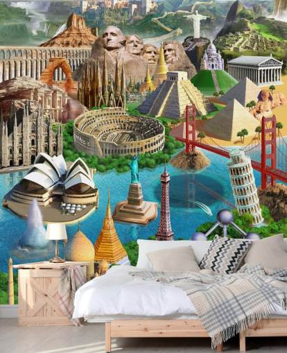 Papel pintado World Wonders