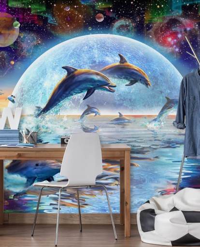 Fondo de pantalla de Dolphin Space