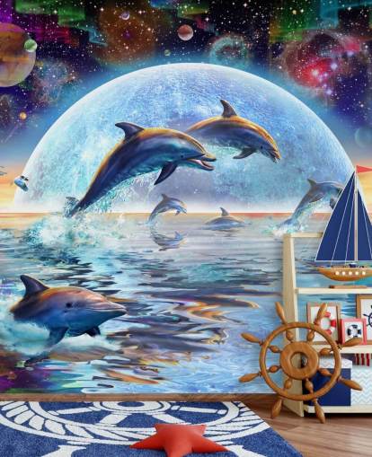 Dolphin Space Sky Bakgrund Dolphin Space Sky Bakgrund