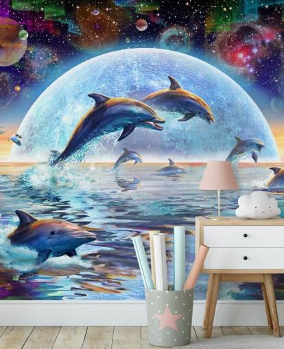Dolphin Weltraum Himmel Tapete Dolphin Weltraum Himmel Tapete
