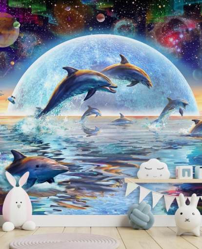 Fond d'écran Dolphin Space Sky Fond d'écran Dolphin Space Sky