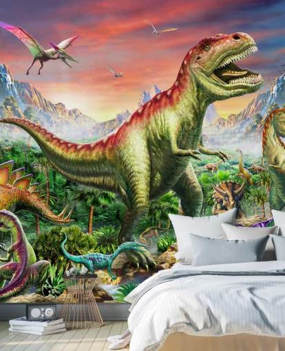 Jurassic Forest Wall Mural