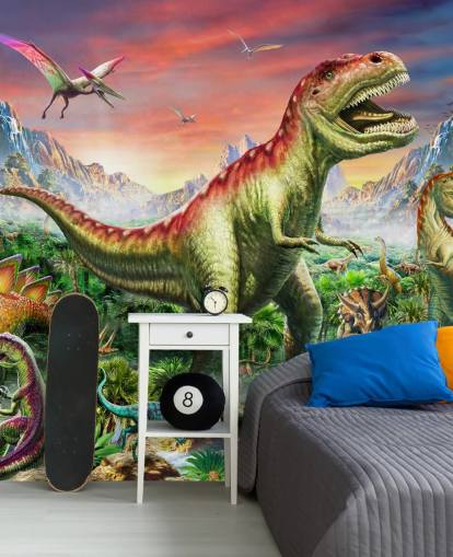 Decorazione murale Jurassic Forest