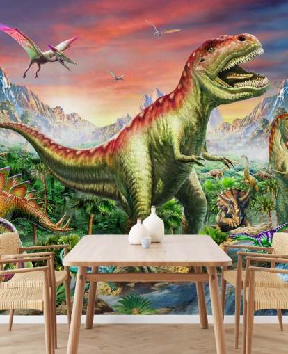 Mural de pared Bosque jurásico