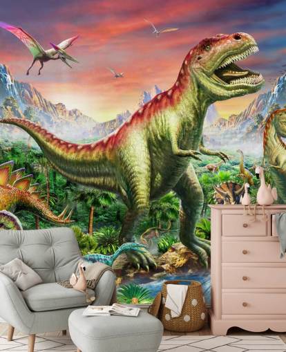 Decorazione murale Jurassic Forest