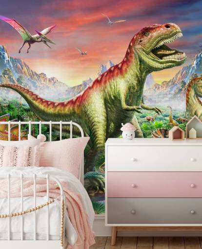Jurassic Forest Muurschildering