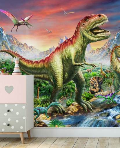 Jurassic Forest Wall Mural