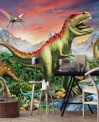 Jurassic Forest Wall Mural