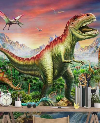 Jurassic Forest seinämaalaus