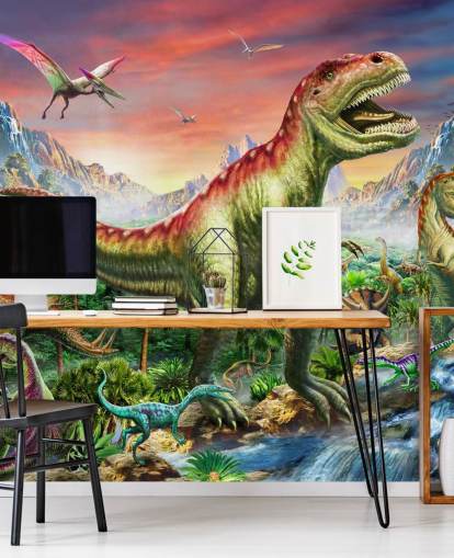 Decorazione murale Jurassic Forest