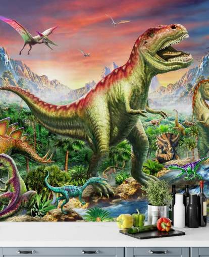 Jurassic Forest Wall Mural