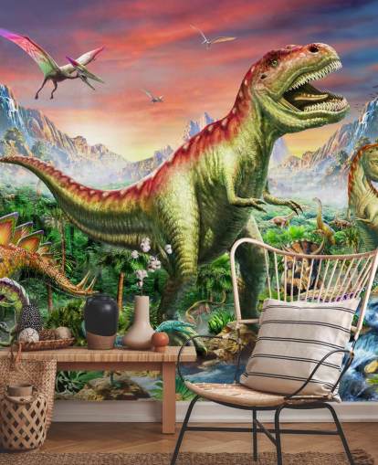 Jurassic Forest Wall Mural