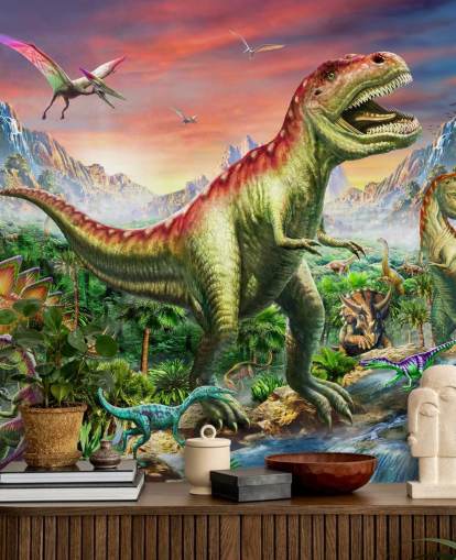 Jurassic Forest Vægmaleri