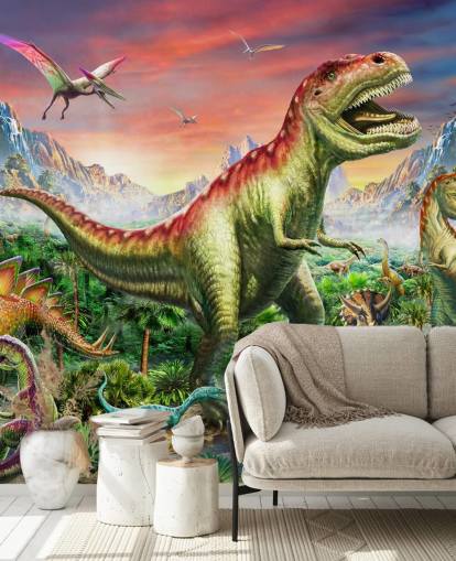 Jurassic Forest Wall Mural