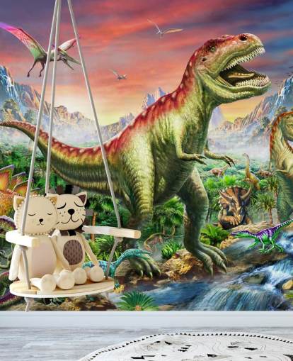 Jurassic Forest Wall Mural