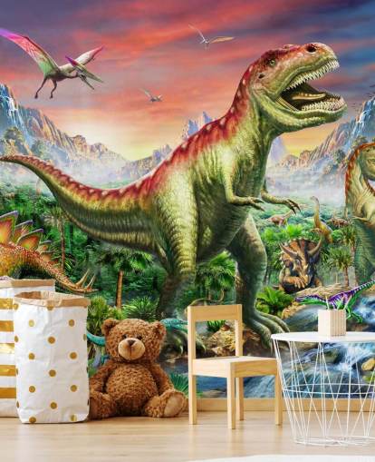Decorazione murale Jurassic Forest