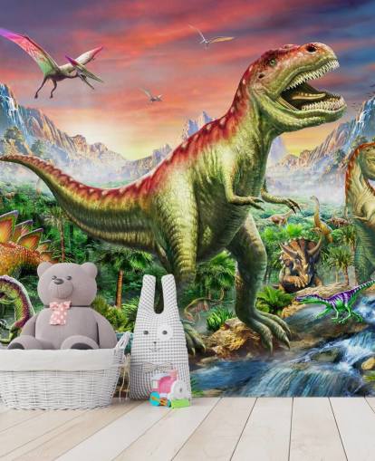 Jurassic Forest Wall Mural